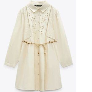 Zara Eyelet Lace Dress Size Large/XL